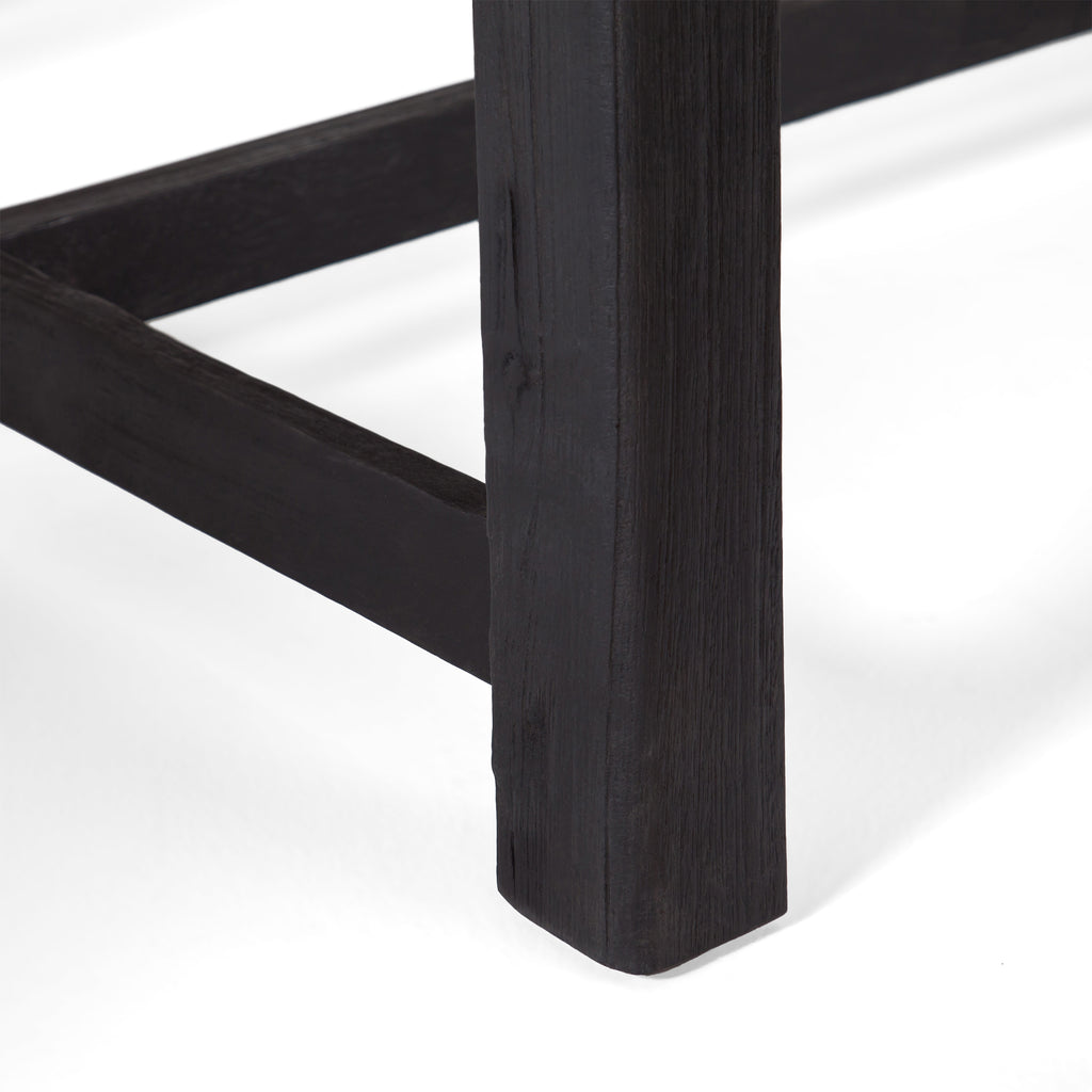 Cloud Outdoor Bench with Acacia Wood Frame and Slat Panel Design, Set of 2,Sandblast Grey and Black - Grand Goldman Shop