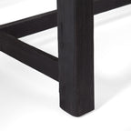 Cloud Outdoor Bench with Acacia Wood Frame and Slat Panel Design, Set of 2,Sandblast Grey and Black - Grand Goldman Shop