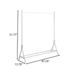 Garment Rack Freestanding Hanger Multi-functional Single pole Bedroom Clothing Rack Bedroom, White - Grand Goldman Shop