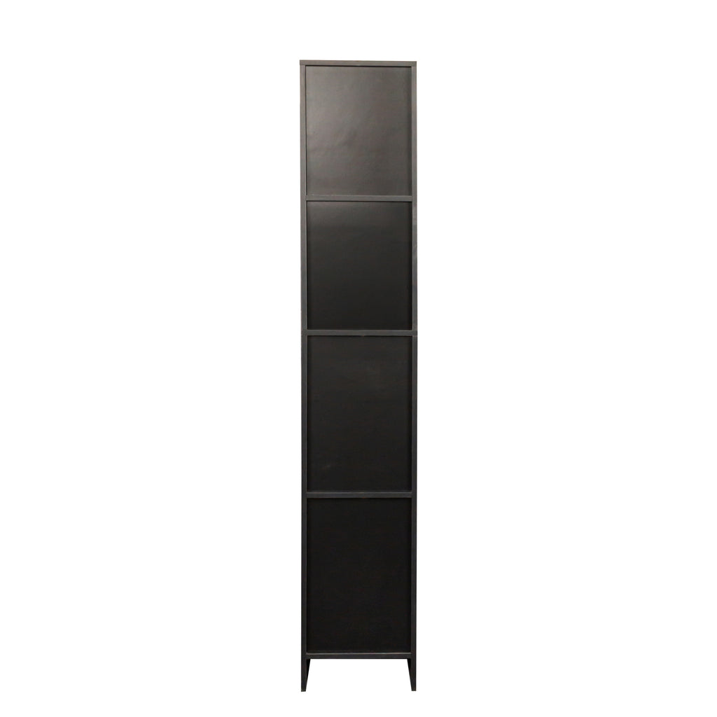 Freestanding  Cabinet with Inadjustable Shelves and two Doors for Kitchen, Dining Room,black - Grand Goldman Shop