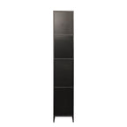 Freestanding  Cabinet with Inadjustable Shelves and two Doors for Kitchen, Dining Room,black - Grand Goldman Shop