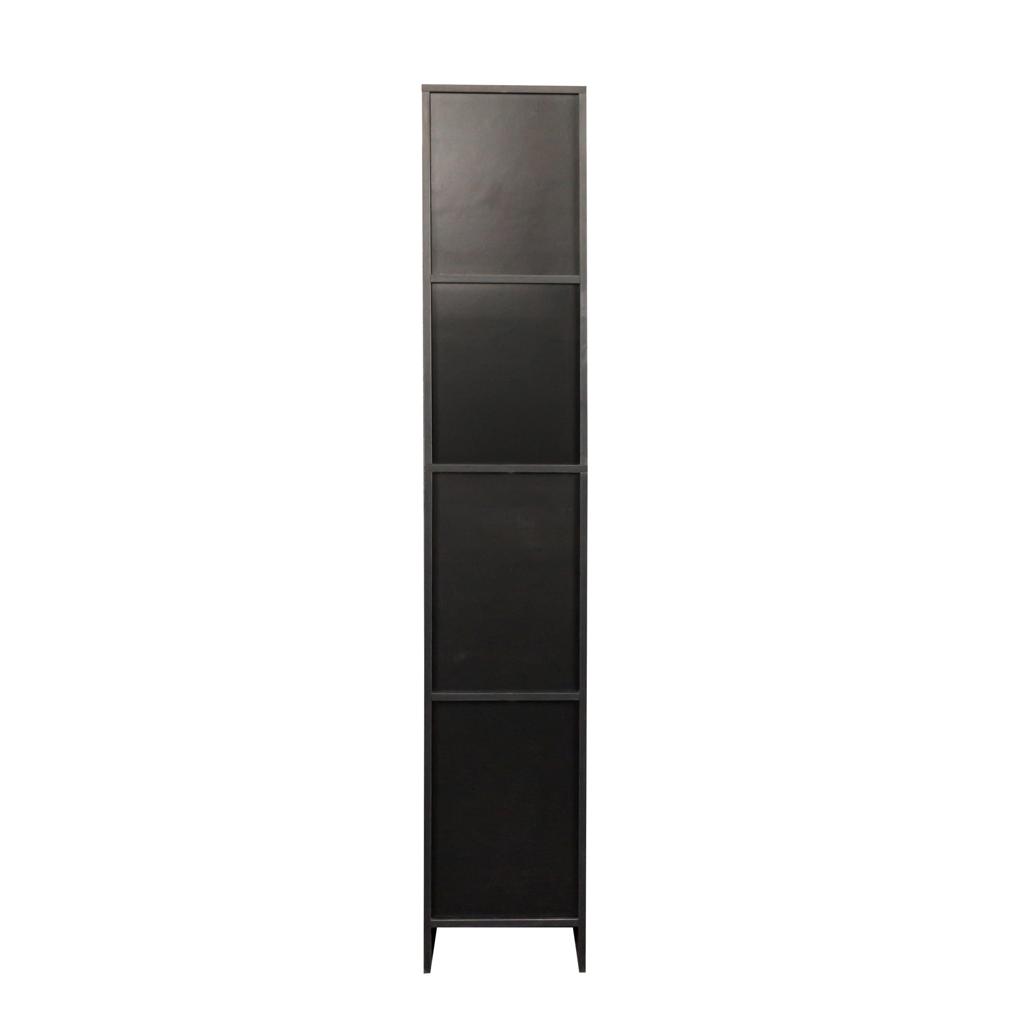 Freestanding  Cabinet with Inadjustable Shelves and two Doors for Kitchen, Dining Room,black - Grand Goldman Shop