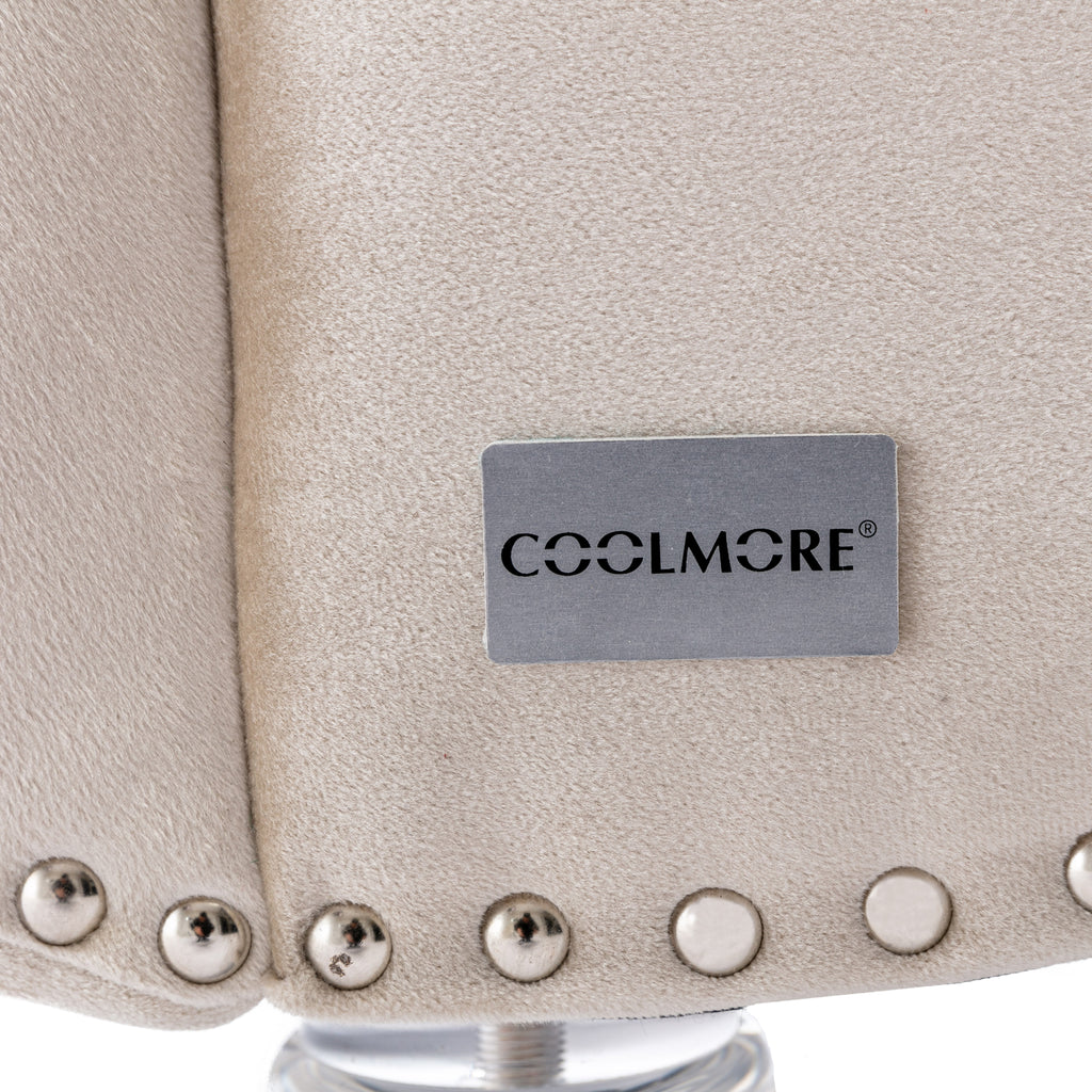 Velvet Chaise Lounge Indoor, Button-Tufted Upholstered Chair with Pillow, Beige Velvet, 63.38x28.94x34.05 inches - Grand Goldman Shop