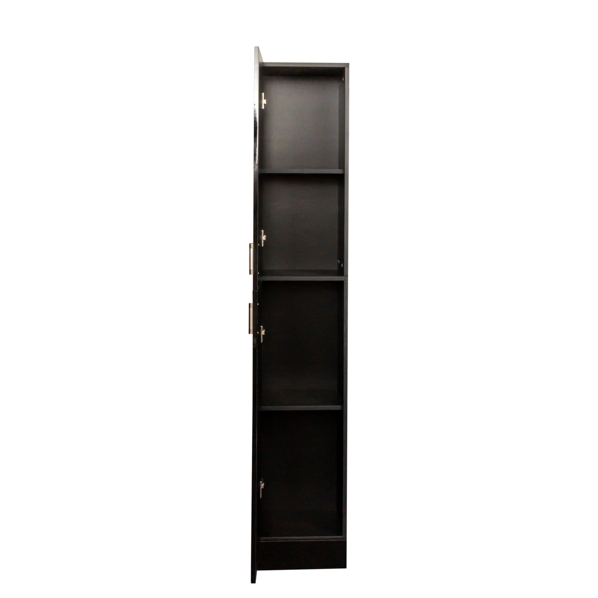 Freestanding  Cabinet with Inadjustable Shelves and two Doors for Kitchen, Dining Room,black - Grand Goldman Shop