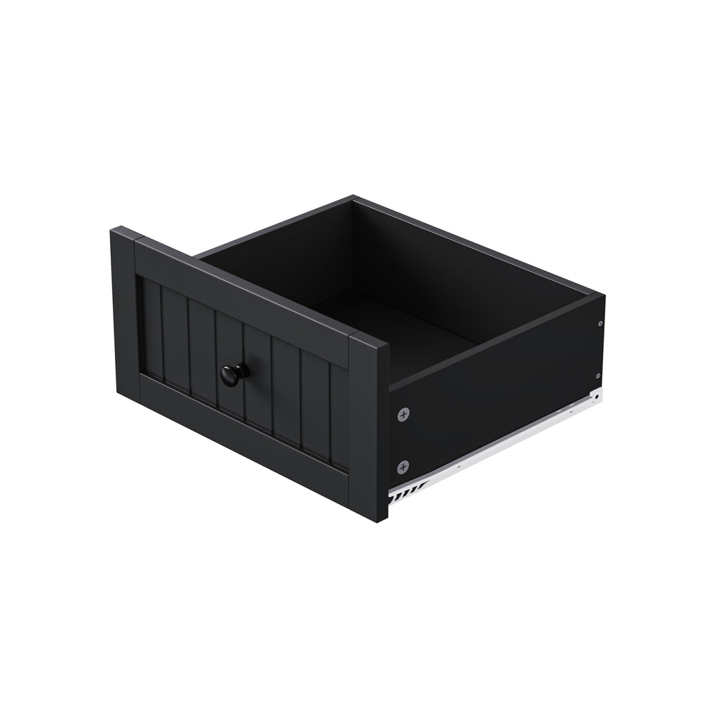 48 inch Kitchen Island with Drop Leaf,Power Outlet,Internal Storage Rack,Rolling Kitchen Storage Cart on 5 Wheels with 5 Open Side Racks,for Kitchen,Black (Old SKU N707P257057B)(Not Include Stools) - Grand Goldman Shop