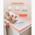 Changing Table Dresser Baby Diaper Change Station with 3 Drawers White - Grand Goldman