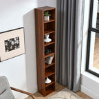 8-Tier Media Tower Rack, CD DVD Slim Storage Cabinet with Adjustable Shelves, Tall Narrow Bookcase Display Bookshelf for Home Office,Multi-functional double-decker bookcase - Grand Goldman Shop