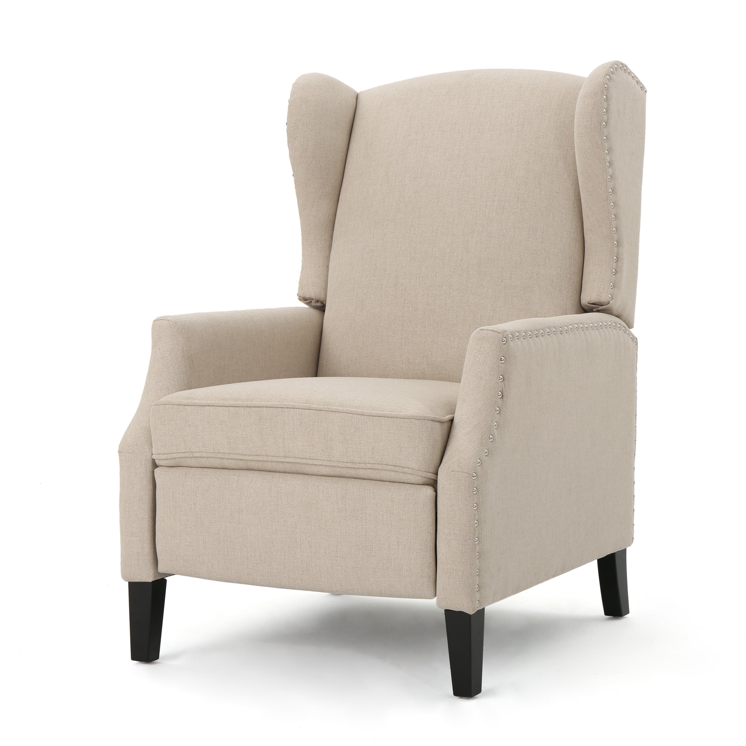Westeros Wing Back Fabric Upholstered Recliner - Grand Goldman Shop