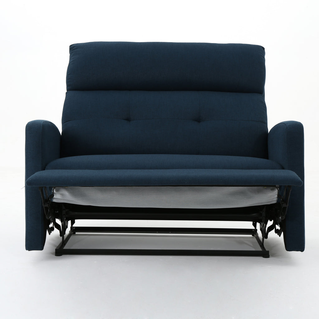 Alma Contemporary Upholstered Loveseat Recliner - Grand Goldman Shop