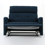Alma Contemporary Upholstered Loveseat Recliner - Grand Goldman Shop