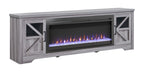 75' Fireplace TV Stand for TVs up to 80',with 44' Electric Fireplace - Grand Goldman Shop