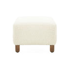 Comfortable Ottoman, White - Grand Goldman Shop