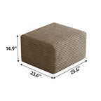 Sofa ottoman ,No Assembly Required,Camel(Plush Corduroy Fabric) - Grand Goldman Shop