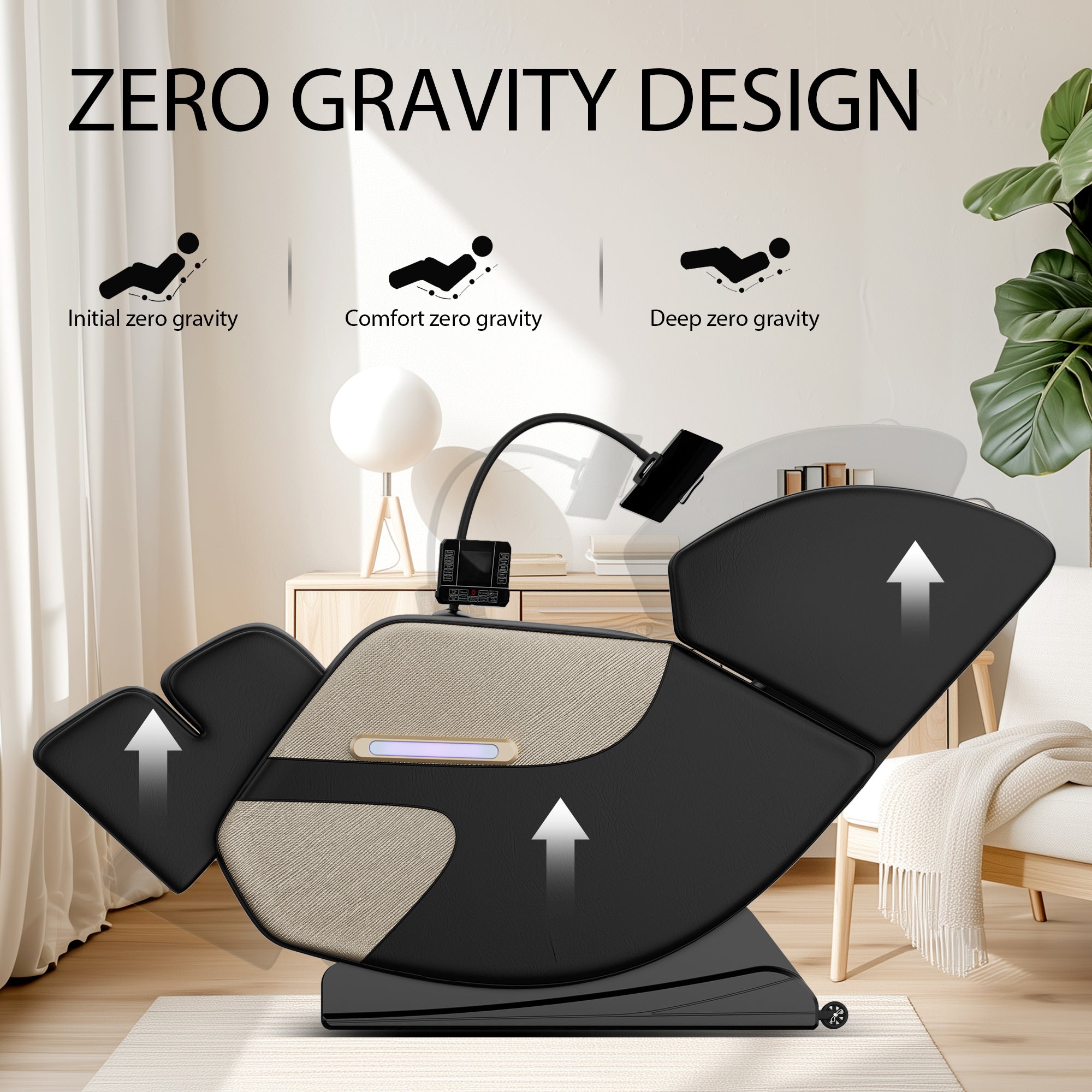 Massage Chair Recliner with Zero Gravity with Full Body Air Pressure - Grand Goldman Shop