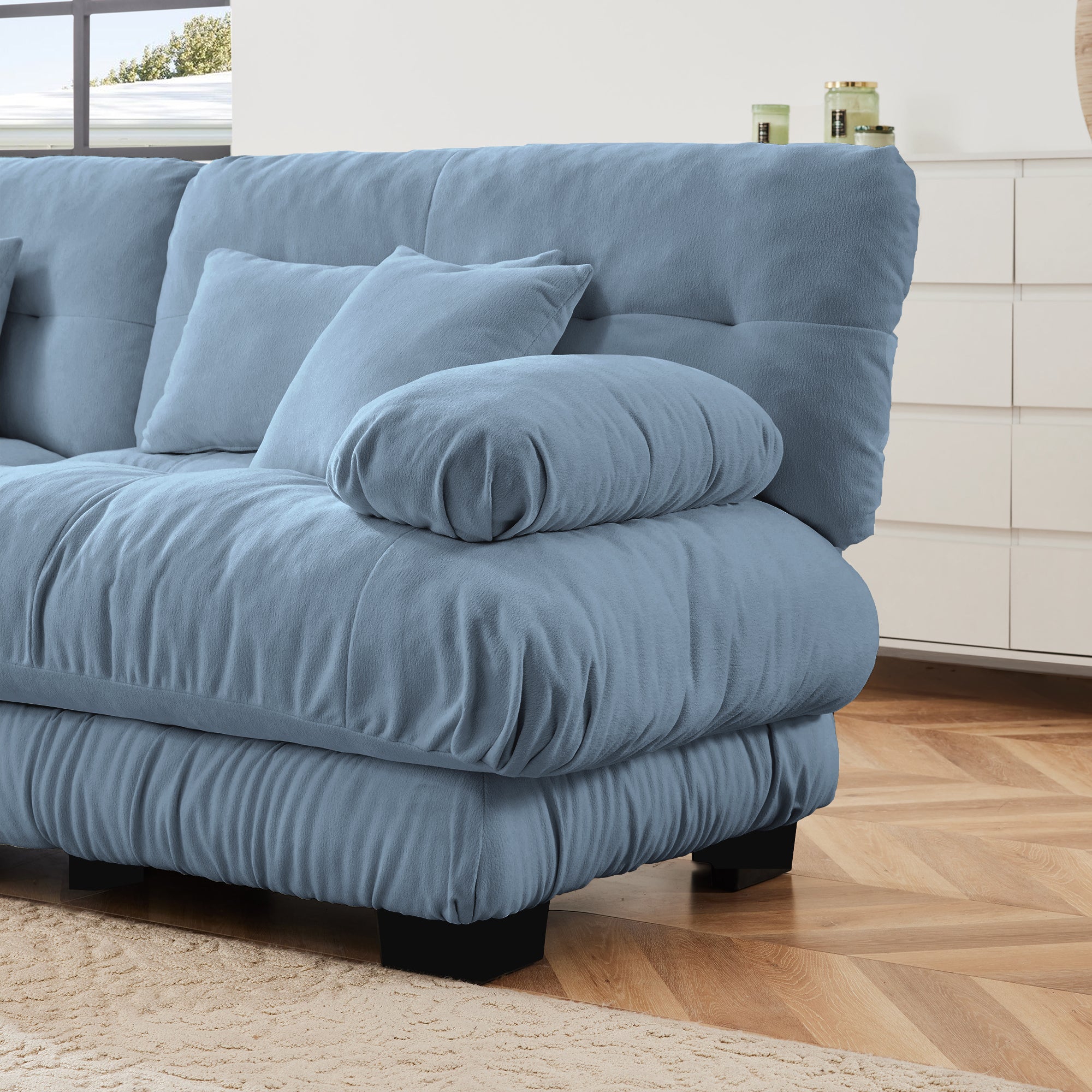 27 Ottoman - Blue - Grand Goldman Shop