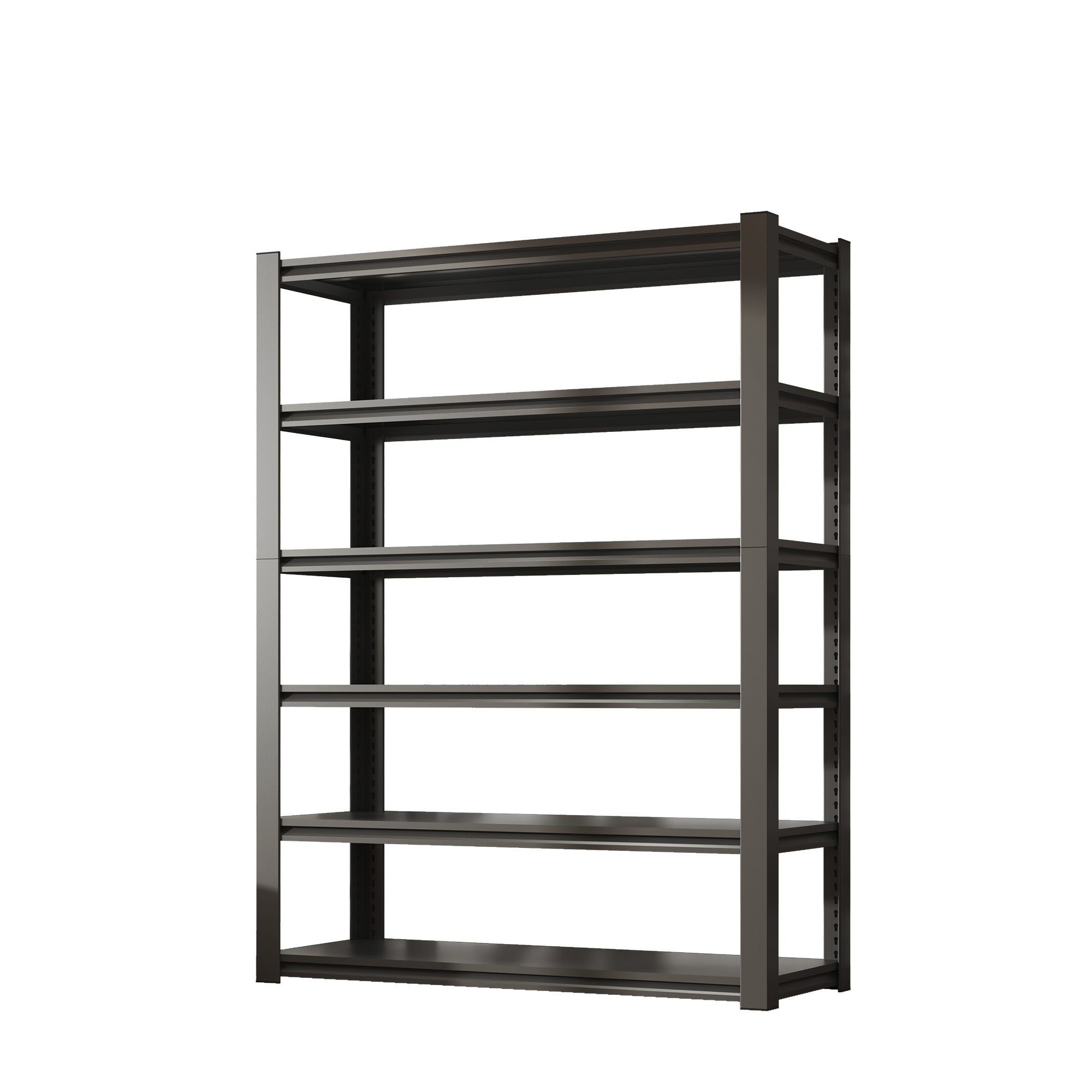 Industrial Heavy Duty 6 Tier Metal Garage Shelving Unit for Storage, Adjustable, Black, 48'W x 18'D x 82'H - Grand Goldman Shop