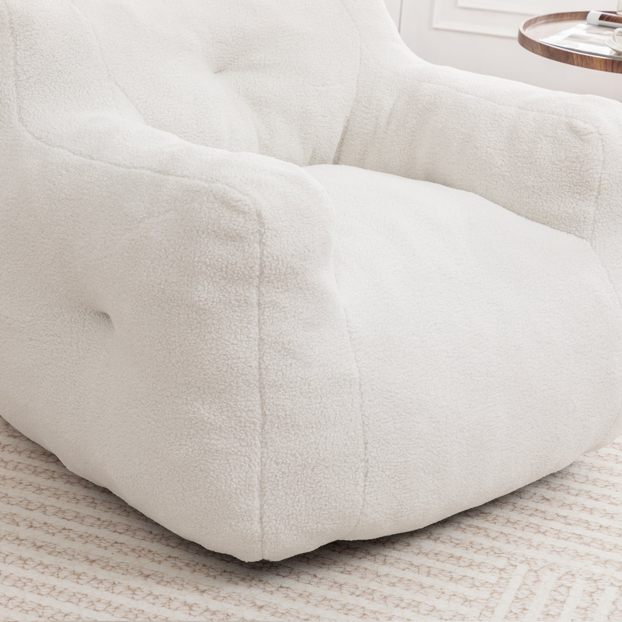 Bean Bag Chair, Bean Bag Sofa Chair with Armrests Stuffed High-Density Foam, Lazy Sofa Comfy Chairs BeanBag Chair for Adults in Living Room,Bedroom Reading - Grand Goldman Shop