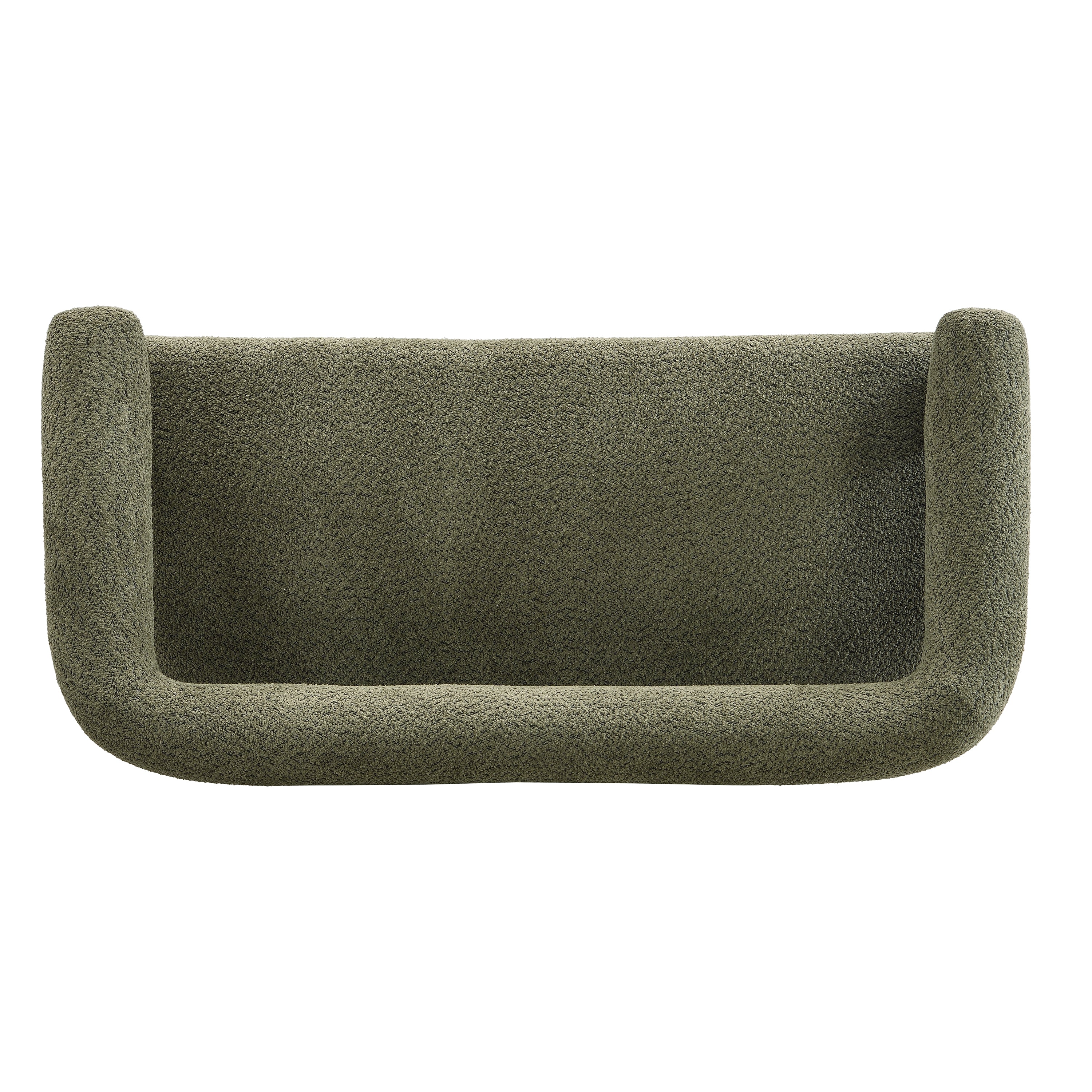 Round armrest loveseat(Green+Brown) - Grand Goldman Shop
