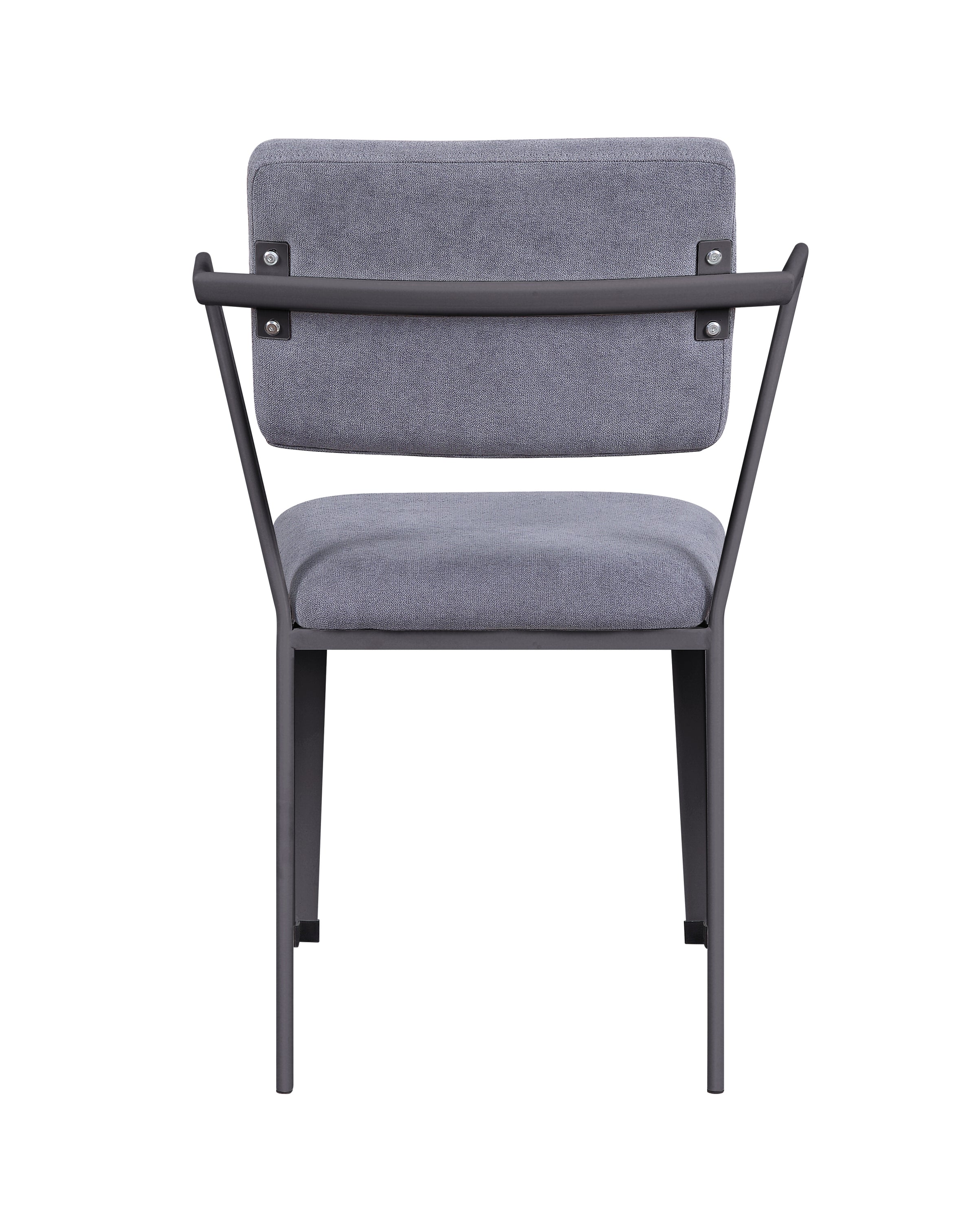 Cargo Gray Fabric & Gunmetal Finish Office Chair | Premium Home Decor - Grand Goldman