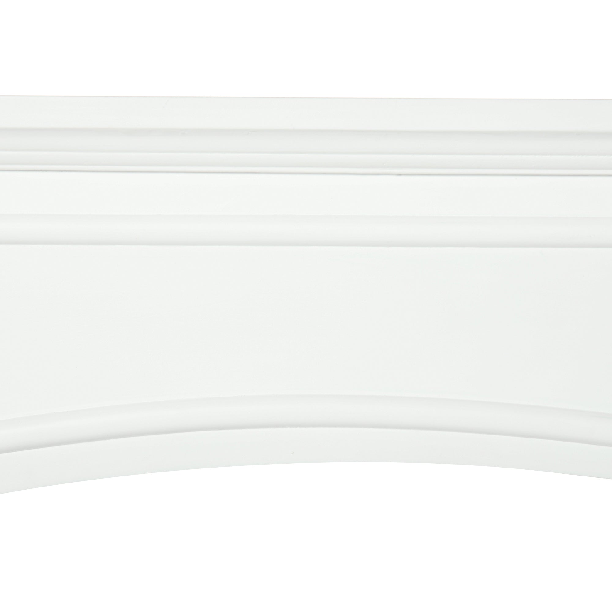 HOMCOM Modern Fireplace Mantel, Surround Mantels for Fireplace with Decorative Pattern Interior Width 29' White - Grand Goldman Shop