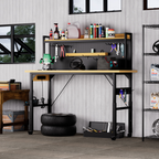 71''Adjustable Workbench with pegboard, Heavy Duty Wooden Desktop Workbench with Wheels, 1600 lb. Load Capacity, Rolling Work