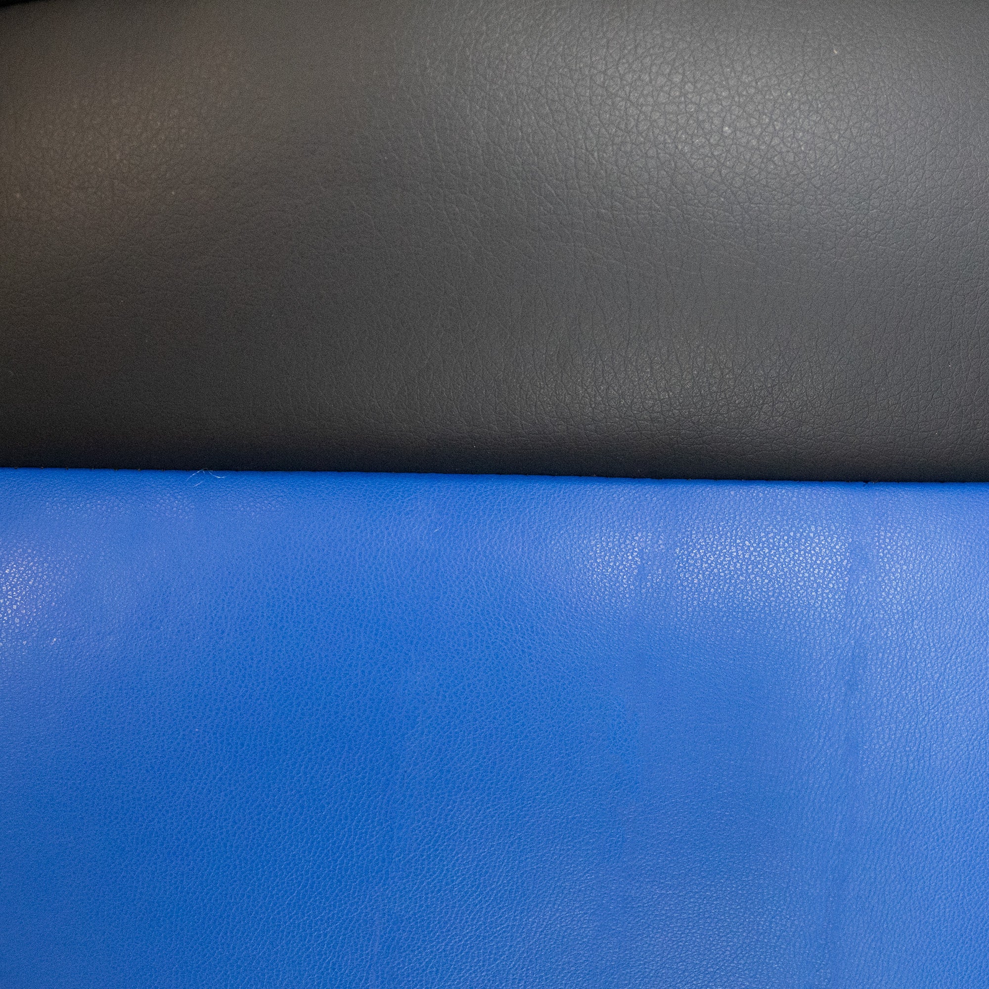Office Chair Adjustable Height Office Chair Blue and Black Faux Leather | Premium Home Decor - Grand Goldman