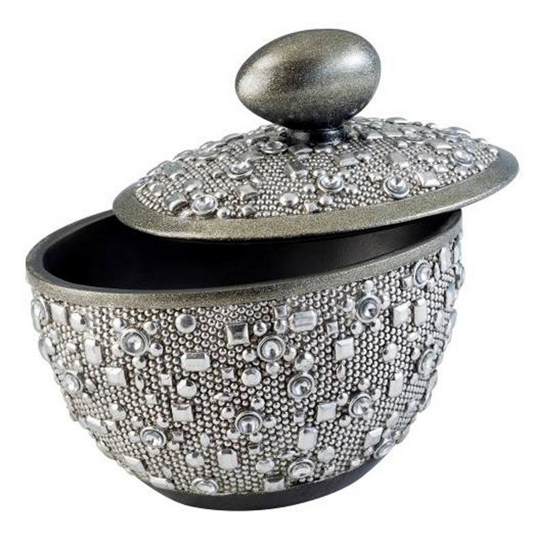8' Tall Polyresin Decorative Jewelry Box' Twilight' with Silver finish - Grand Goldman Shop