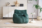010-Soft Fluffy Corduroy Fabric Bean Bag Chair Filled With Memory Sponge,Green - Grand Goldman Shop