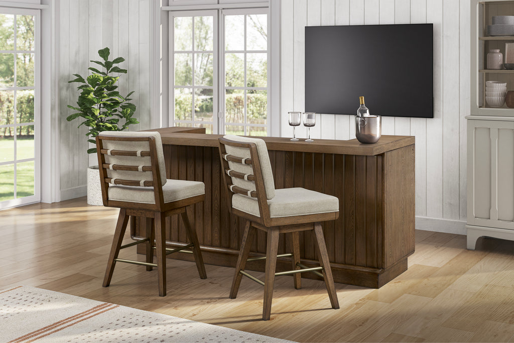 Counter Height Bar - Latte Finish - Grand Goldman Shop