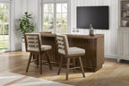 Counter Height Bar - Latte Finish - Grand Goldman Shop