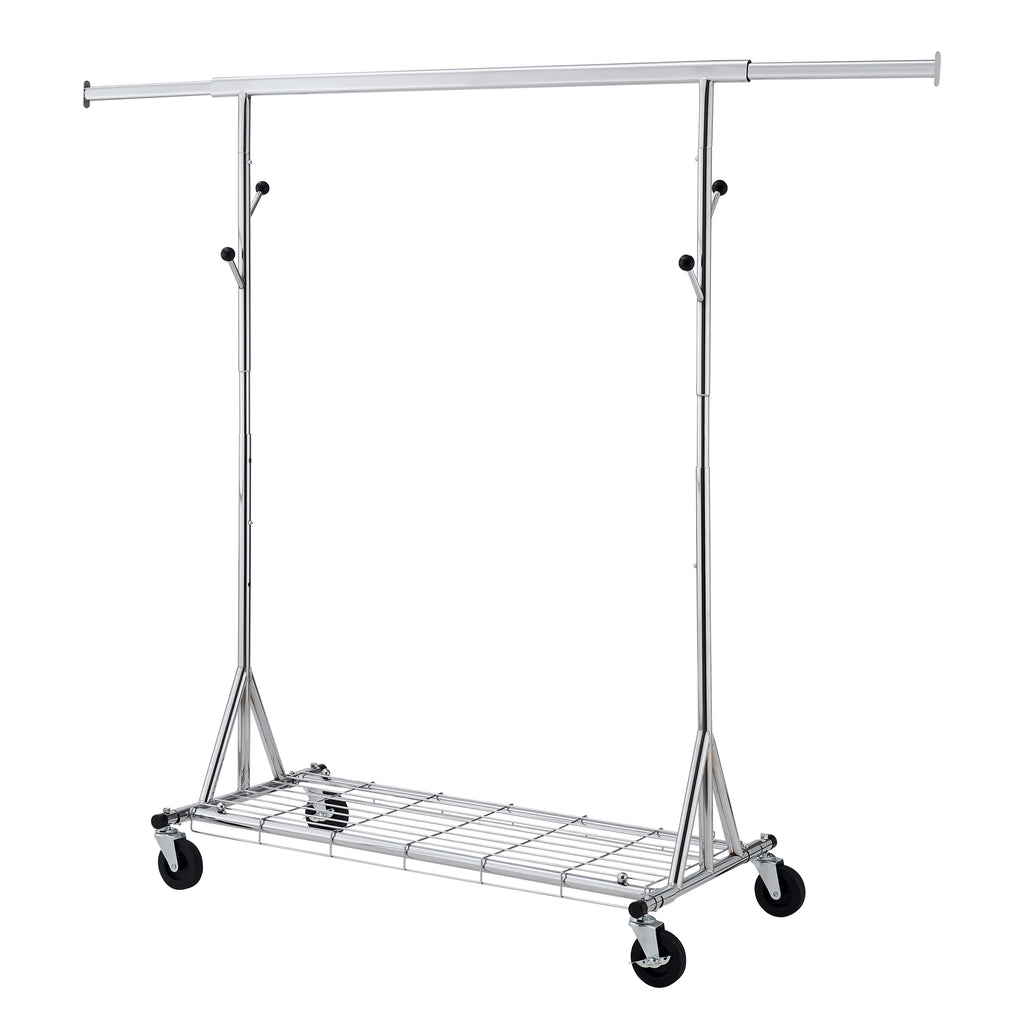 Clothes Rack Heavy Duty Clothing Rack 600LBS Rolling Clothes Racks for Hanging Clothes,  Commercial Garment Rack Heavy Duty Clothes Rack Collapsible ＆ Portable Clothing Rack with Wheels - Grand Goldman Shop
