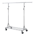 Clothes Rack Heavy Duty Clothing Rack 600LBS Rolling Clothes Racks for Hanging Clothes,  Commercial Garment Rack Heavy Duty Clothes Rack Collapsible ＆ Portable Clothing Rack with Wheels - Grand Goldman Shop