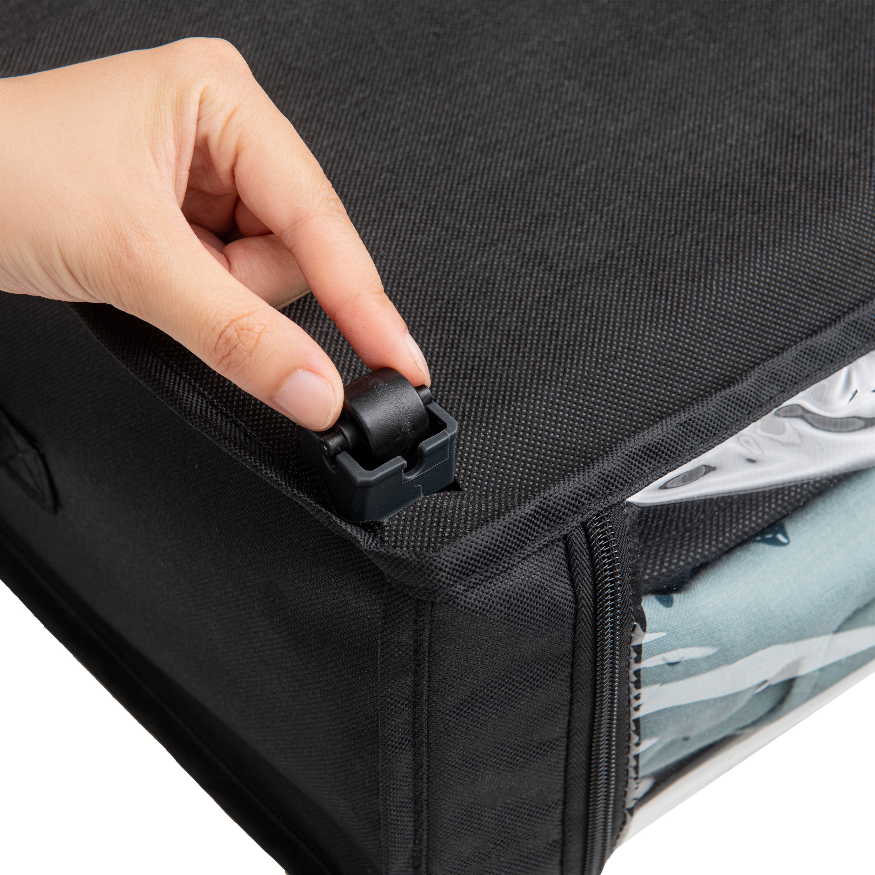 Set of 2 Under-Bed Rolling Storage Container with Transparent Cover, Versatile Space-Saving Design, and Smooth-Glide Multi-Directional Wheels – Ideal for Organizing Clothes, Shoes, and More - Grand Goldman Shop