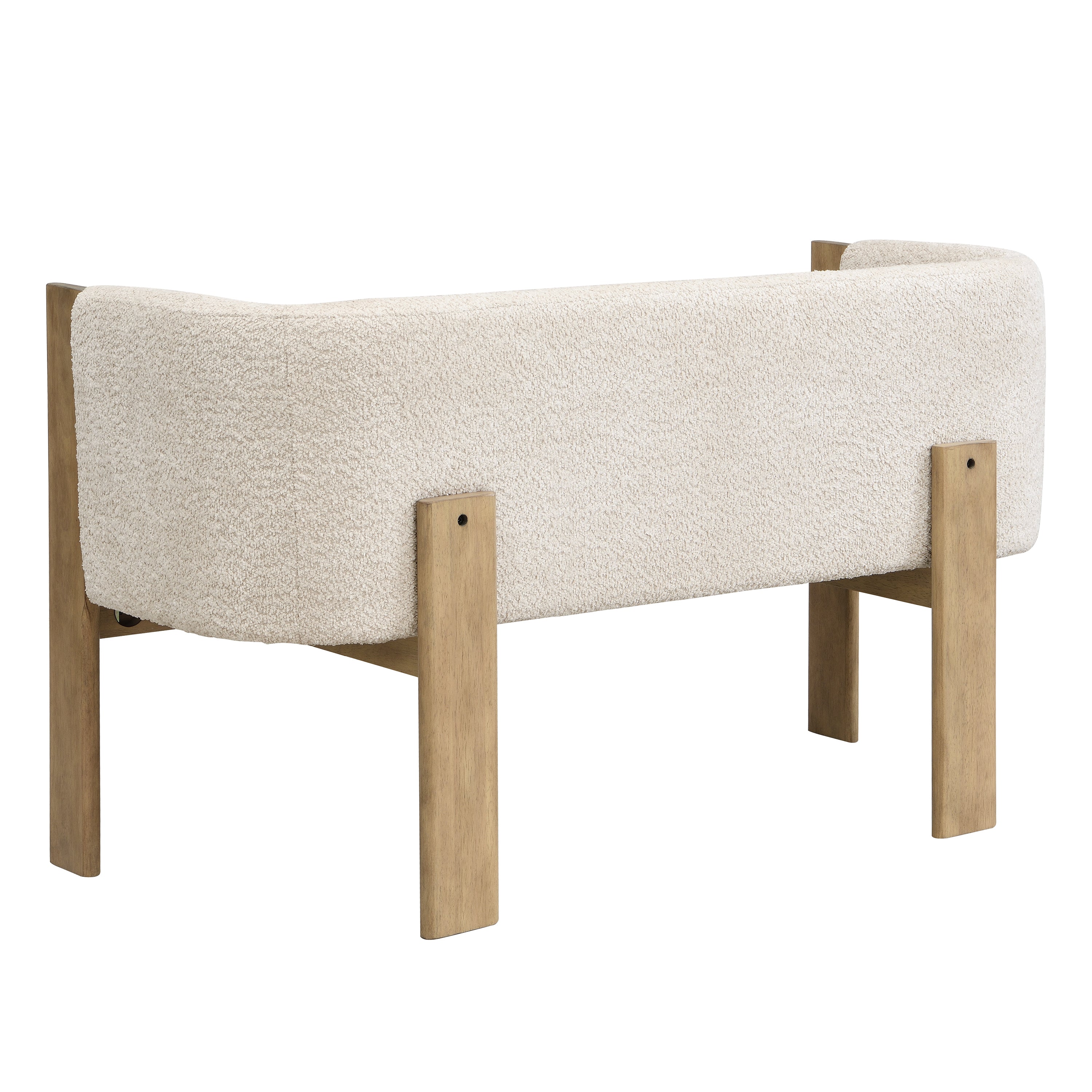 48.5' Upholstered Solid Loveseat (Natural Ash+Almond) - Grand Goldman Shop