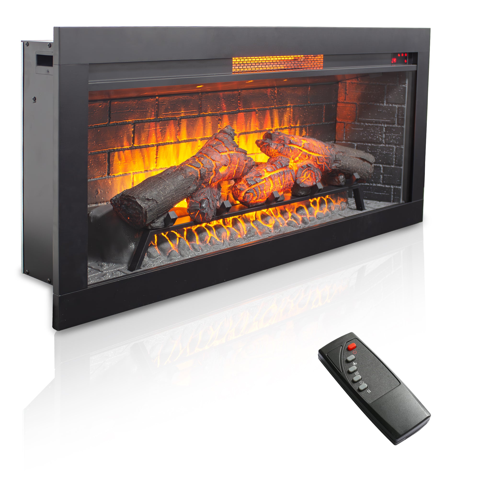 42 inch Infrared Electric Fireplace with Removable Trim kit Insert, Touch Panel Home Decor Heater - Grand Goldman Shop