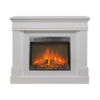 44' Electric Fireplace with Mantel for Living Room or Bedroom,23' Fireplace Insert Heater, Realistic Log and Flame Effect, Remote Control, Timer - Grand Goldman Shop
