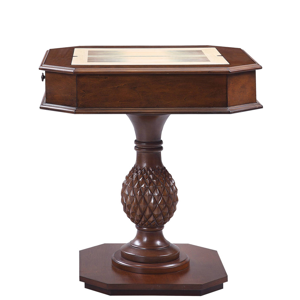 Bishop II Cherry Finish Game Table (Game Board reversible, Chess Figure does not include) | Premium Home Decor - Grand Goldma