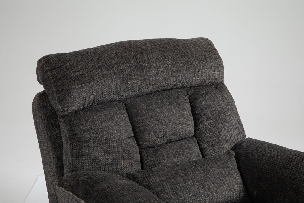 Old age electric lift chair, flat high density foam electric sofa, with heating and massage functions, can tilt to 180 degrees, 2 pocket cup holders, 2 remote controls, 4 OKIN motors - Grand Goldman Shop