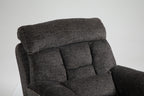 Old age electric lift chair, flat high density foam electric sofa, with heating and massage functions, can tilt to 180 degrees, 2 pocket cup holders, 2 remote controls, 4 OKIN motors - Grand Goldman Shop