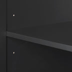 K&K 82.6' Fluted Kitchen Island with Extendable Dining Table for 4-6, Island Table for Kitchen with Power Outlet, Kitchen Table with Double-Side Storage, 2 Drawers 2 Side Open Shelves, Black - Grand Goldman Shop