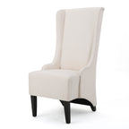 Alight Upholstered Dining Chair with High Back and Birch Wood Legs, Beige - Grand Goldman Shop