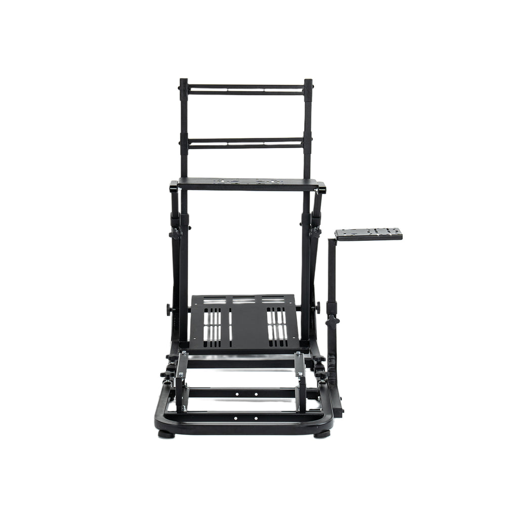 Enhanced and stable racing wheel cockpit, compatible with Fanatec, PXN, Thrustmaster, and Logitech adjustable driving simulat