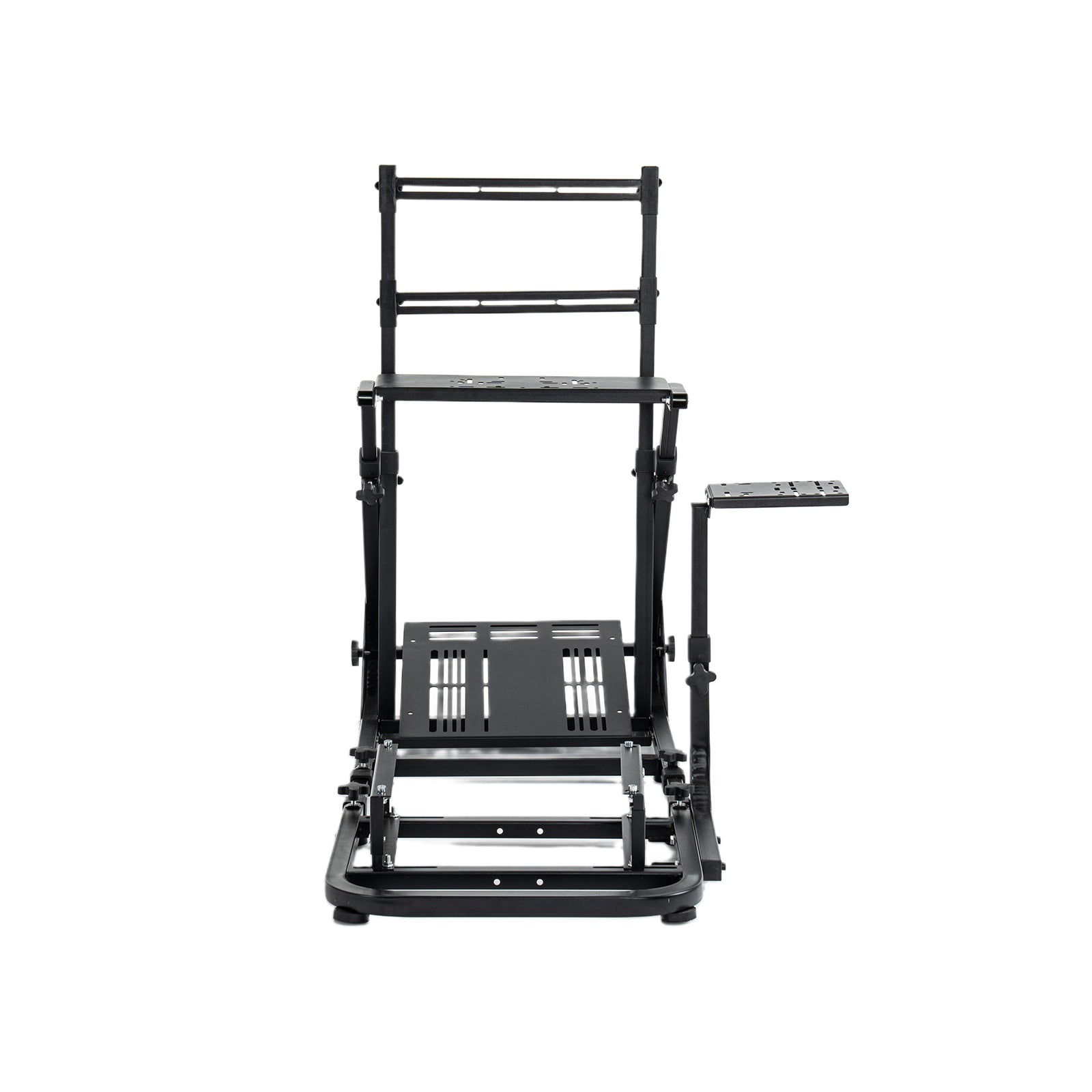Enhanced and stable racing wheel cockpit, compatible with Fanatec, PXN, Thrustmaster, and Logitech adjustable driving simulat