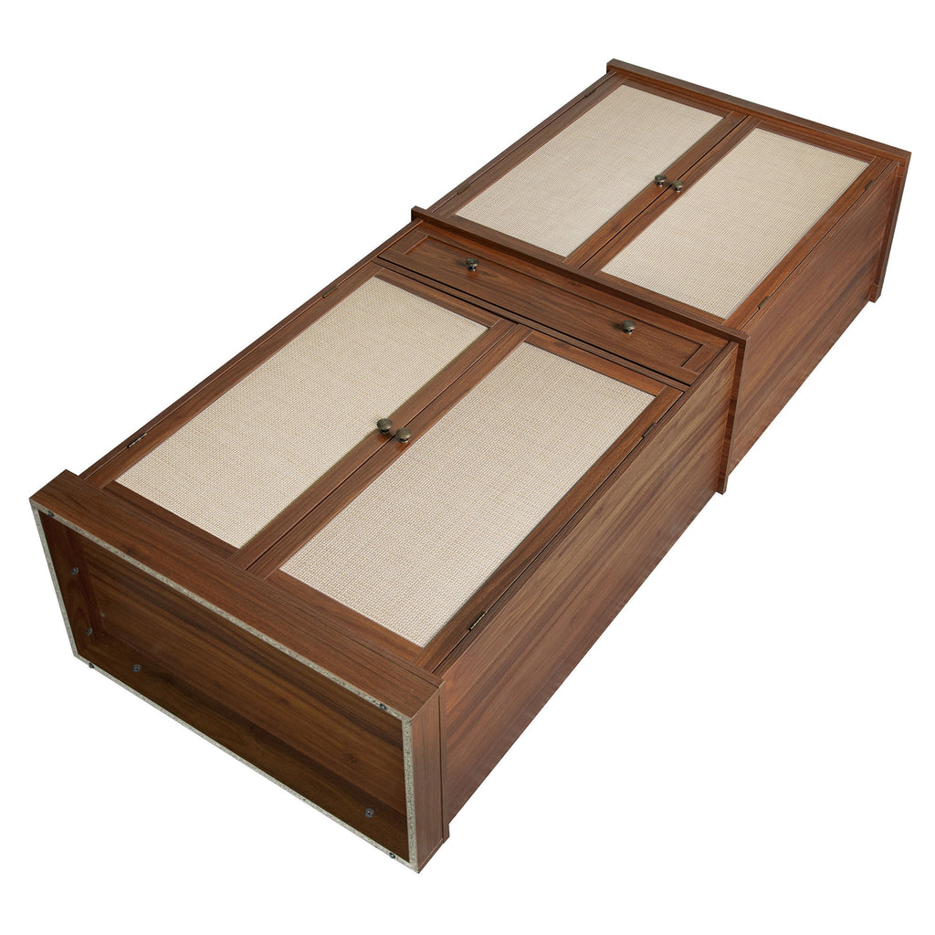 4 Door Cabinet with 1 Drawer, with 4 Adjustable Inner Shelves, Storage Cabinet - Grand Goldman Shop