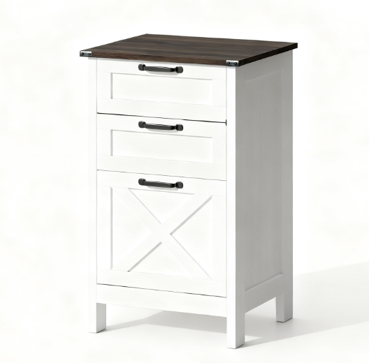 Modern Style File Cabinet with 3 Drawers,Office Storage Cabinet for A4,For Home and Office - Grand Goldman
