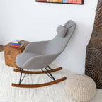 Chloe Mid Century Modern Rocker Livingroom And Bedroom Chair - Grand Goldman Shop