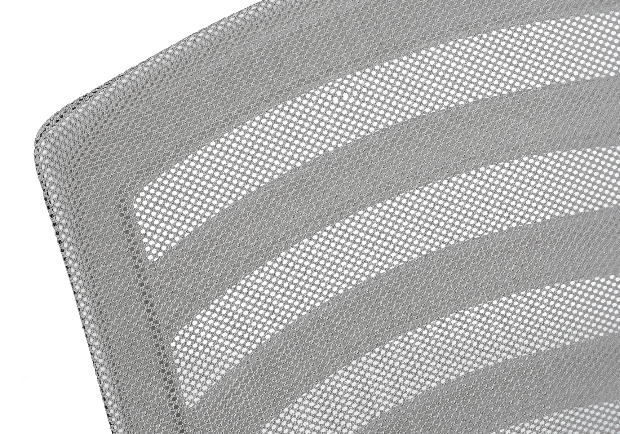 Office Chair, Adjustable Height, Swivel, Ergonomic, Armrests, Computer Desk, Work, Grey Mesh, Chrome Metal, Contemporary, Mod