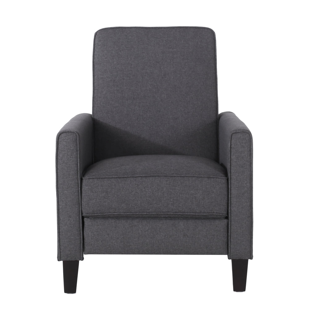 Smoke Fabric Push Back Chair for Elegant Home Décor - Grand Goldman Shop
