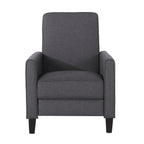 Smoke Fabric Push Back Chair for Elegant Home Décor - Grand Goldman Shop