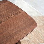 Center Table Low Table 100% Solid Oak Wood Top Plate Desk Coffee Table Width 80 x Depth 50 x Height 44 cm Study Desk Work From Home Easy To Assemble Walnut Color Wood With Storage Shelf - Grand Goldman Shop